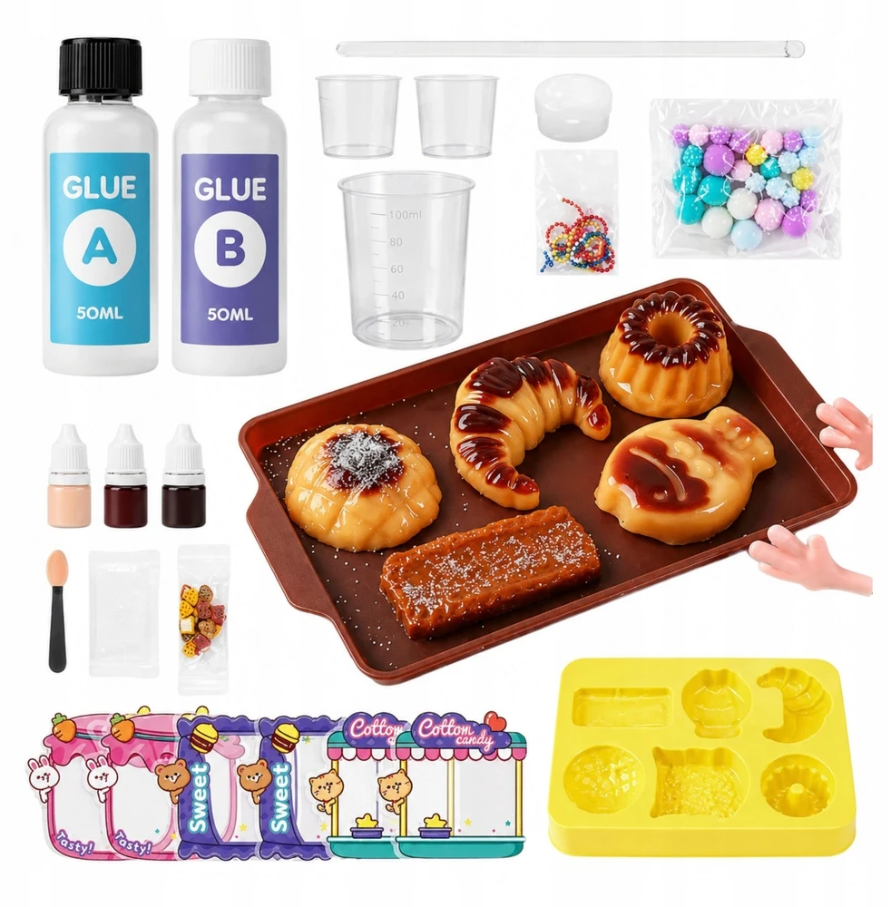 Bez Marki SQUISHY SQUISHY RINKINYS, SLUGŲ KONDITERINĖS ANTISTRESO DIY DIY VAIKAMS GAMYBAI