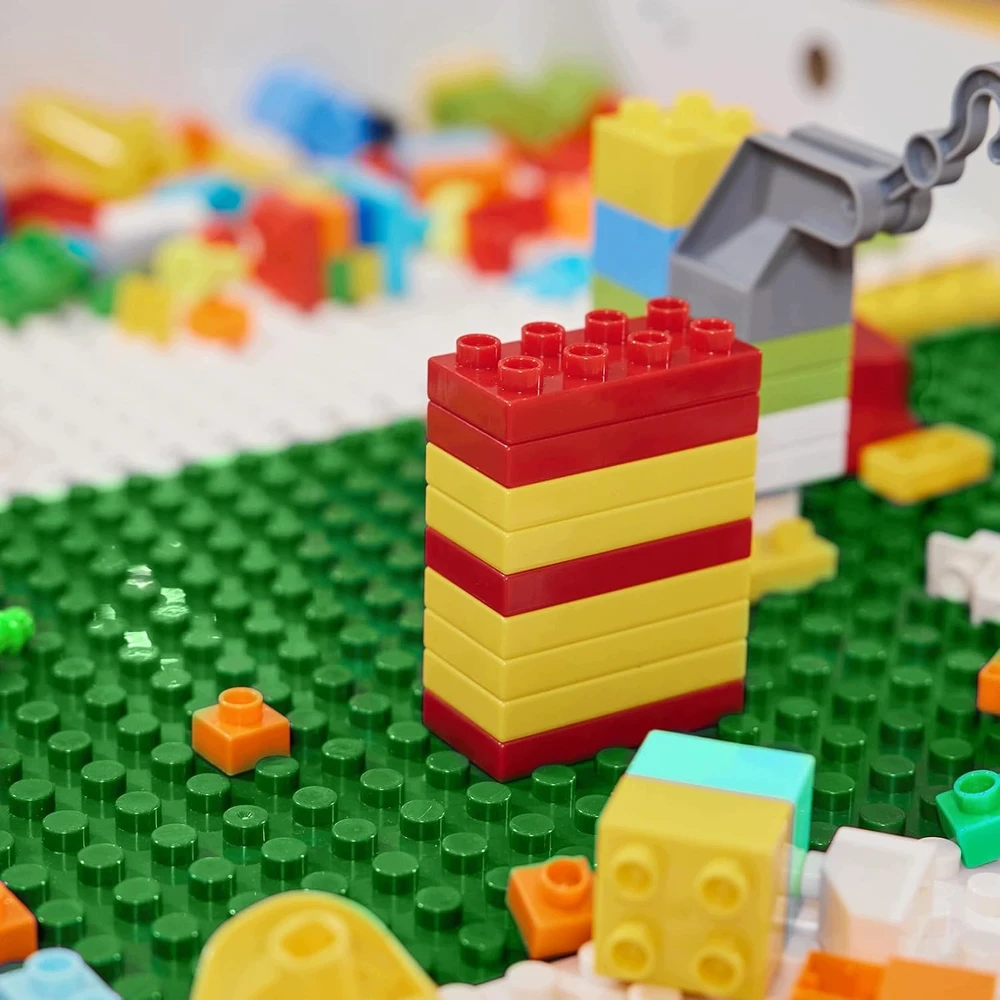 Bez Marki Statybinė plokštė 25x25cm, skirta DUPLO Blocks Celadon statybinei plokštei