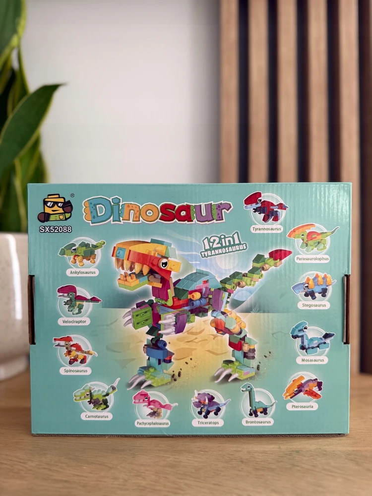 Bez Marki Statybiniai blokai Dinozaurai Figūros Gyvūnai Rinkinys DINOZAURAS Tiranozauras 12in1 žaislas