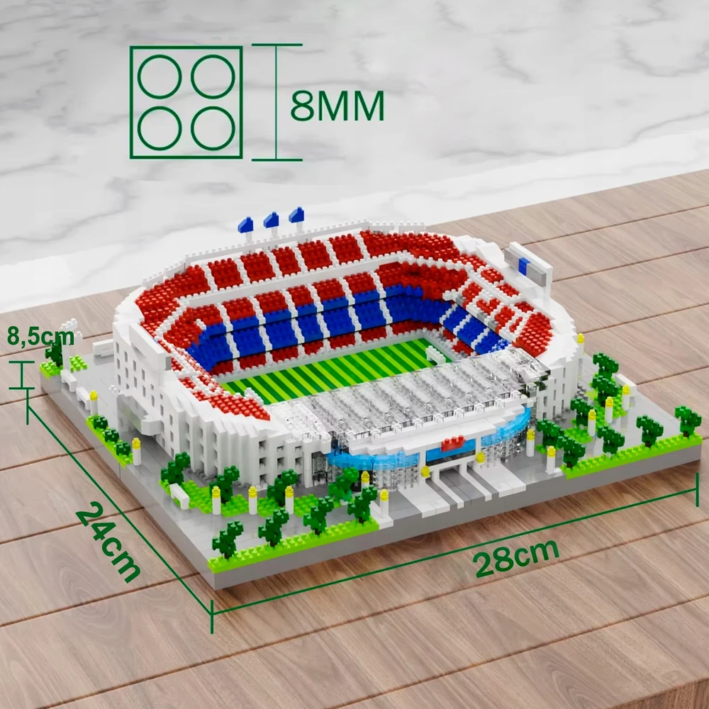 Bez Marki STATYBINIAI KLAKAI FUTBOLO STADINO STADIONO CAMP NOU FC BARCELONA 2935 EL. MODELIS