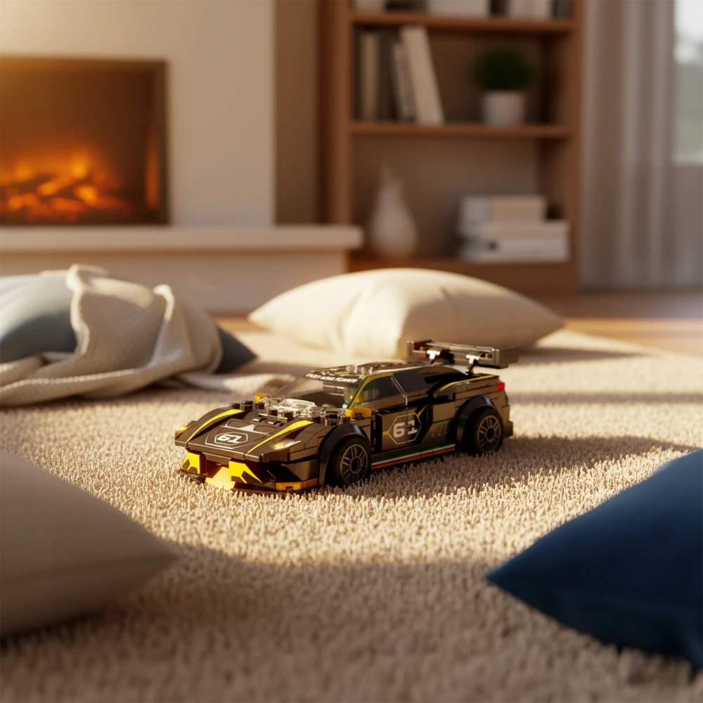 Bez Marki Statybinių plytų sportinių automobilių lenktynių rinkinys 325 vnt., 6 metai