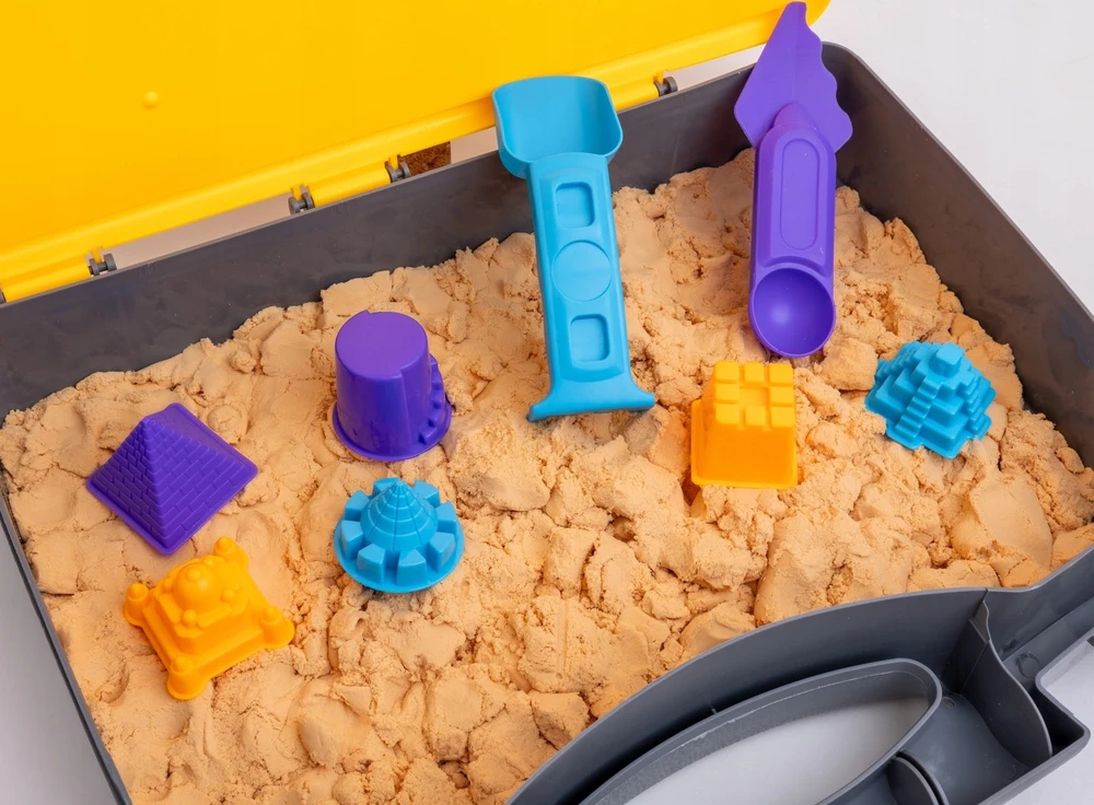 Bez Marki Statybvietės kinetinis smėlis lagamine - Pro Kids