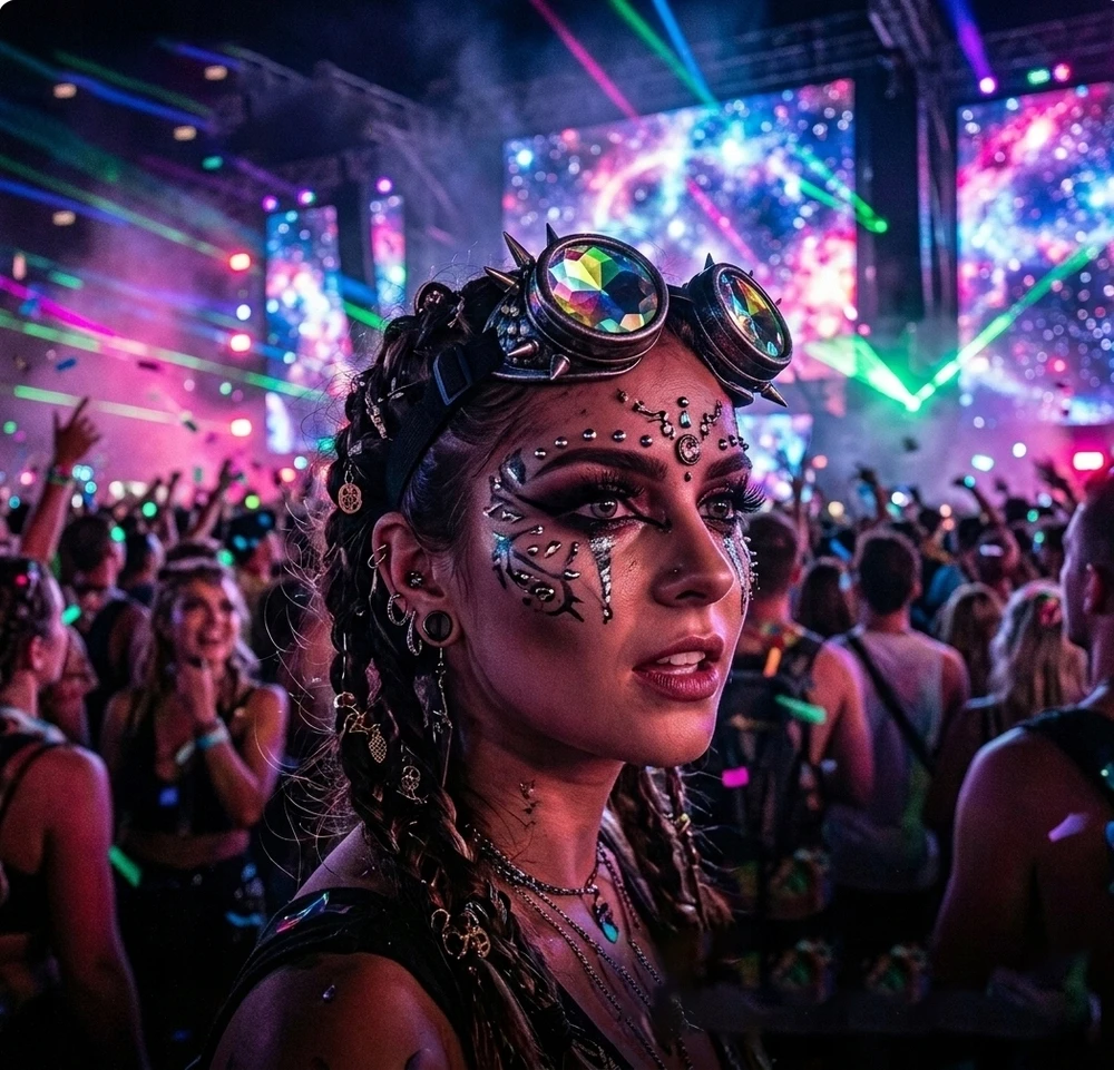 Bez Marki Steampunk akiniai festivaliui – unikalus stilius ir įspūdingi efektai