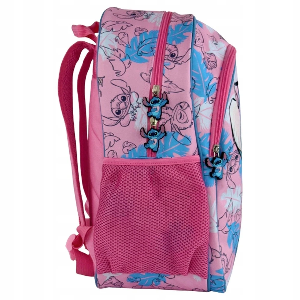Manenti Bez Marki „Stitch“ kuprinė mokyklai, jaunimui, didelė, talpi, A4