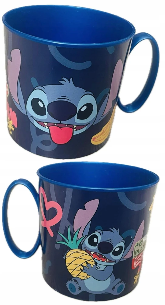 Bez Marki Stitch puodelis, plastikinis, 265 ml, daugkartinis vaikiškas puodelis