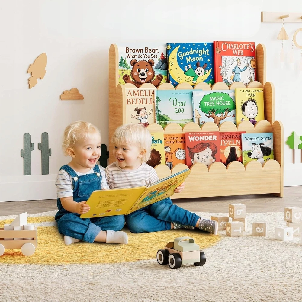 Bez Marki Stojak Ekspozycyjny Lektury Bajki Albumy Czytelnia Malucha Domowa Nauka