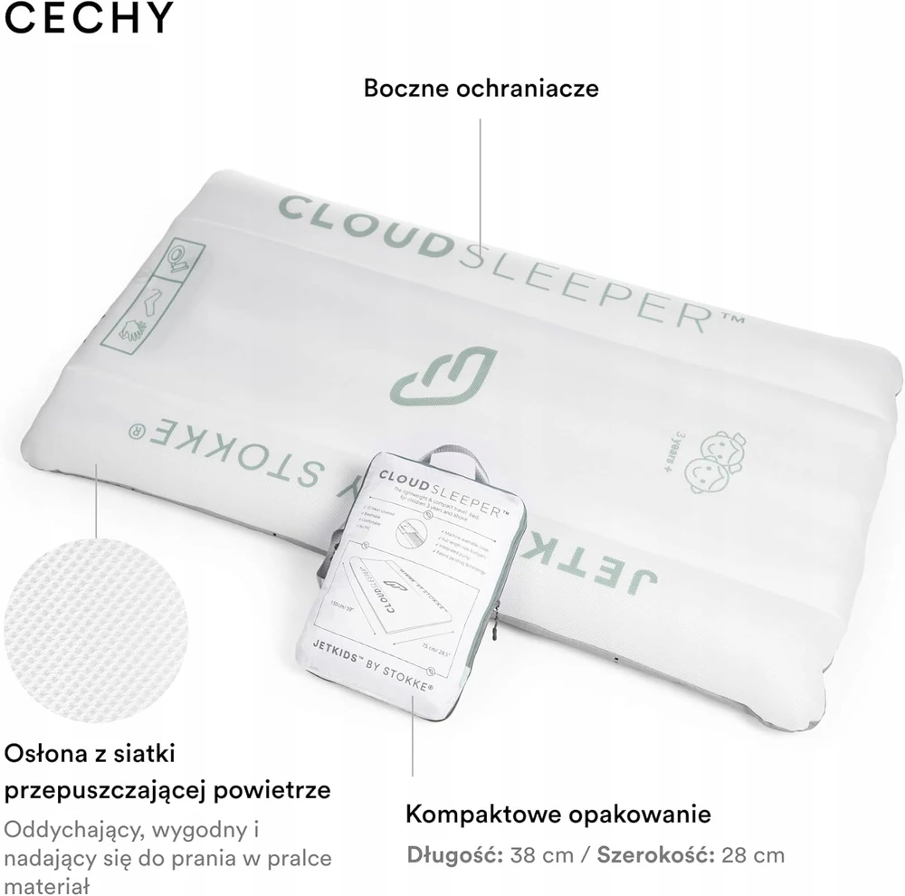 Bez Marki Stokke - Dmuchane łóżeczko dziecięceKids CloudSleeper - animal family