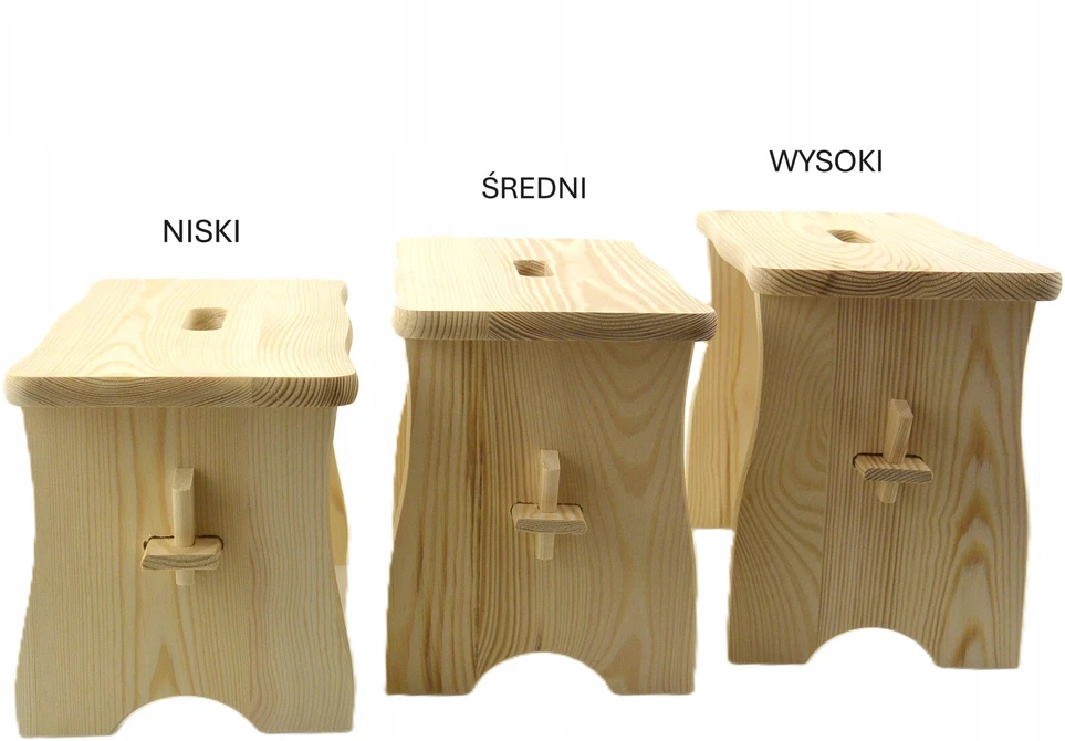 Bez Marki STOOL fuksijos spalvos RYCZKA WOODEN STOOL virtuvinė taburetė su platforma FSC