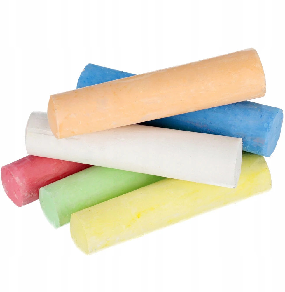 Bez Marki STORDOS KELIŲ KREIDOS VAIKAMS, spalvingos piešimui, 6 SPALVŲ RINKINYS