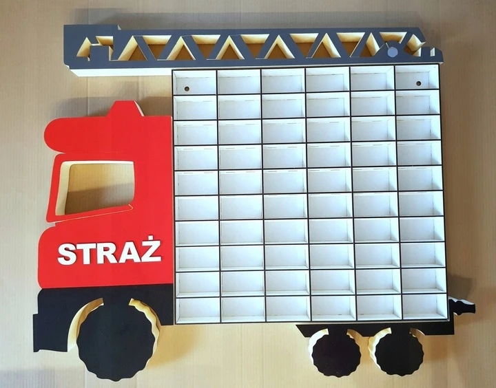 Bez Marki STRAŻ Gaisrinė mašina na mašinytės Półka na autka
