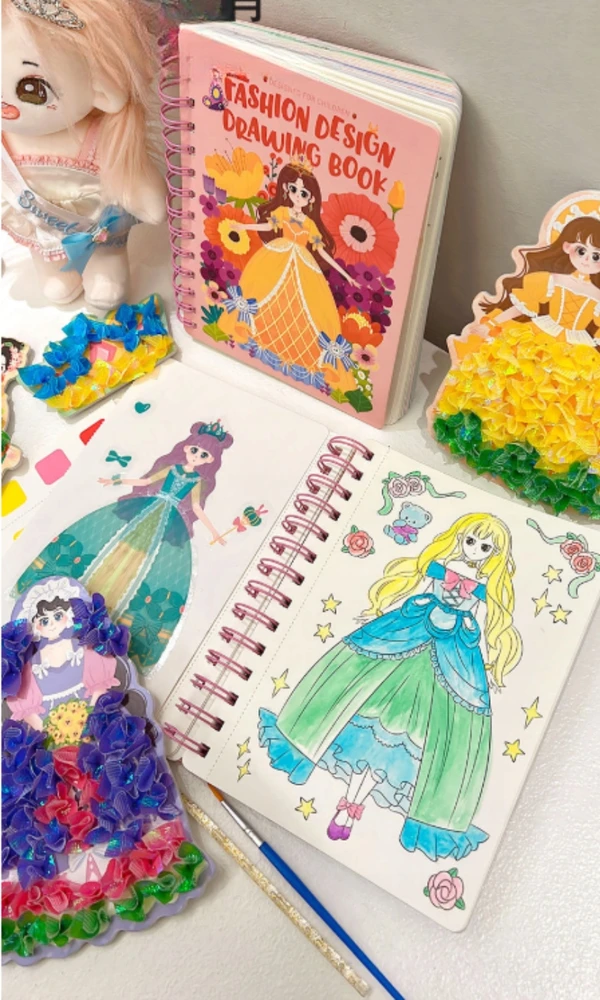 Bez Marki STYLIST 3IN1 KŪRYBINIS RINKINYS VAIKAMS DOVANŲ SUKURK SAVO PRINCESĘ