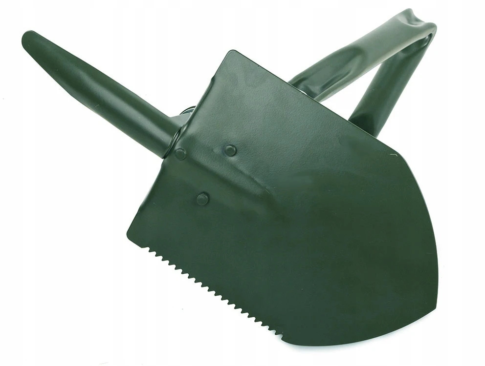 Bez Marki Sulankstomas karinis kastuvas Shovel Pickaxe Saw 4in1 su SURVIVAL dėklu stovyklavimui