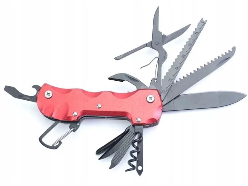 Bez Marki SURVIVAL MULTITOOL POCKET PEILIS Juodas