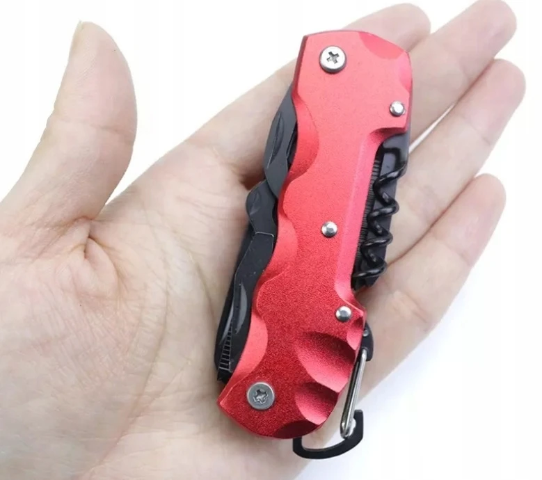Bez Marki SURVIVAL MULTITOOL POCKET PEILIS Juodas