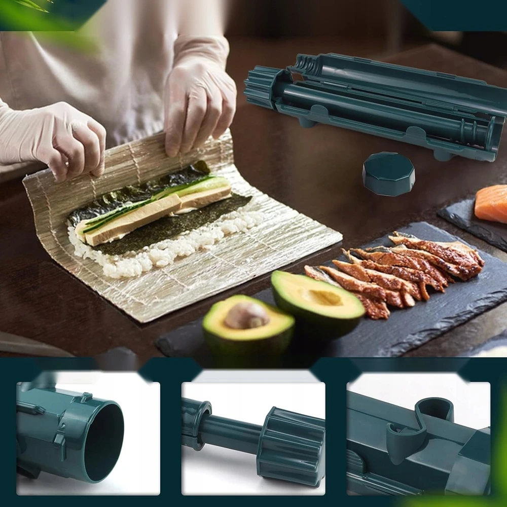Bez Marki SUSHI RINKINYS, NAVY Mėlynas BAZOOKA MAT RITINĖLIŲ ĮRANKIŲ FORMA