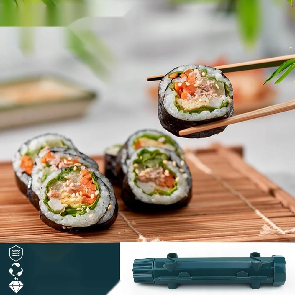Bez Marki SUSHI RINKINYS, NAVY Mėlynas BAZOOKA MAT RITINĖLIŲ ĮRANKIŲ FORMA
