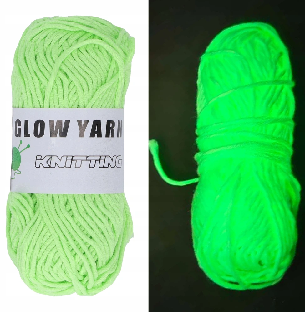 Bez Marki Šviečianti stambi vilna "diy", 50m, žalia