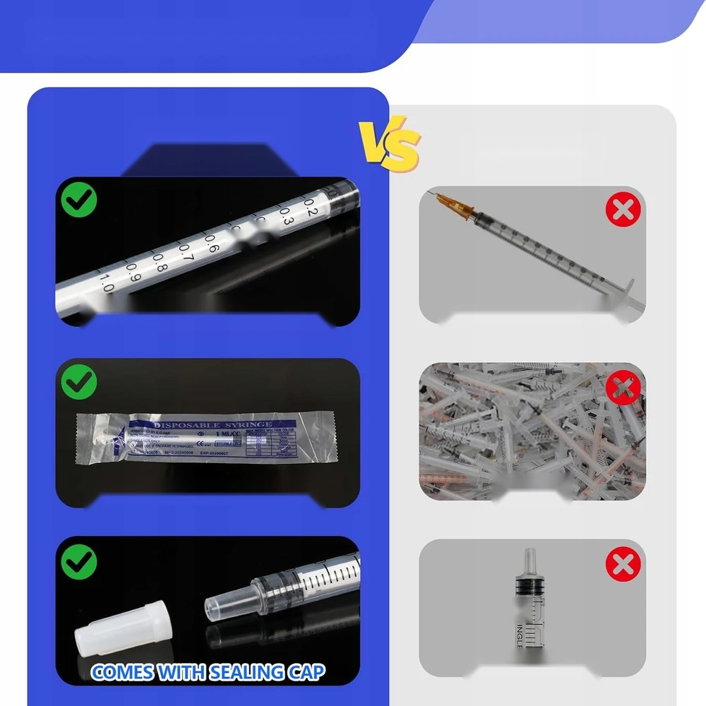 Bez Marki ŠVIRKŠTAI 60 Vnt. 1 ML MAITINIMO MATAVIMAS BEADABĖS DALYTUVAS