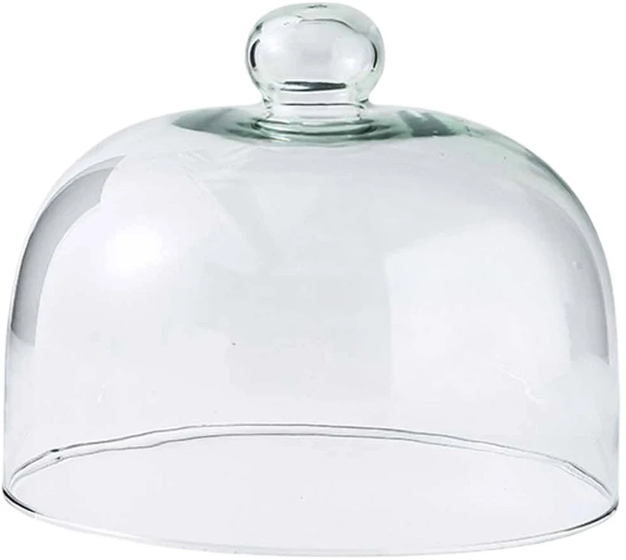Bez Marki Szklana kopuła Osłona ciasta Pokrywka zabezpieczająca Wielokrotnego użytku Pyłoszczelne ciasto 18.5cmx22.5cm