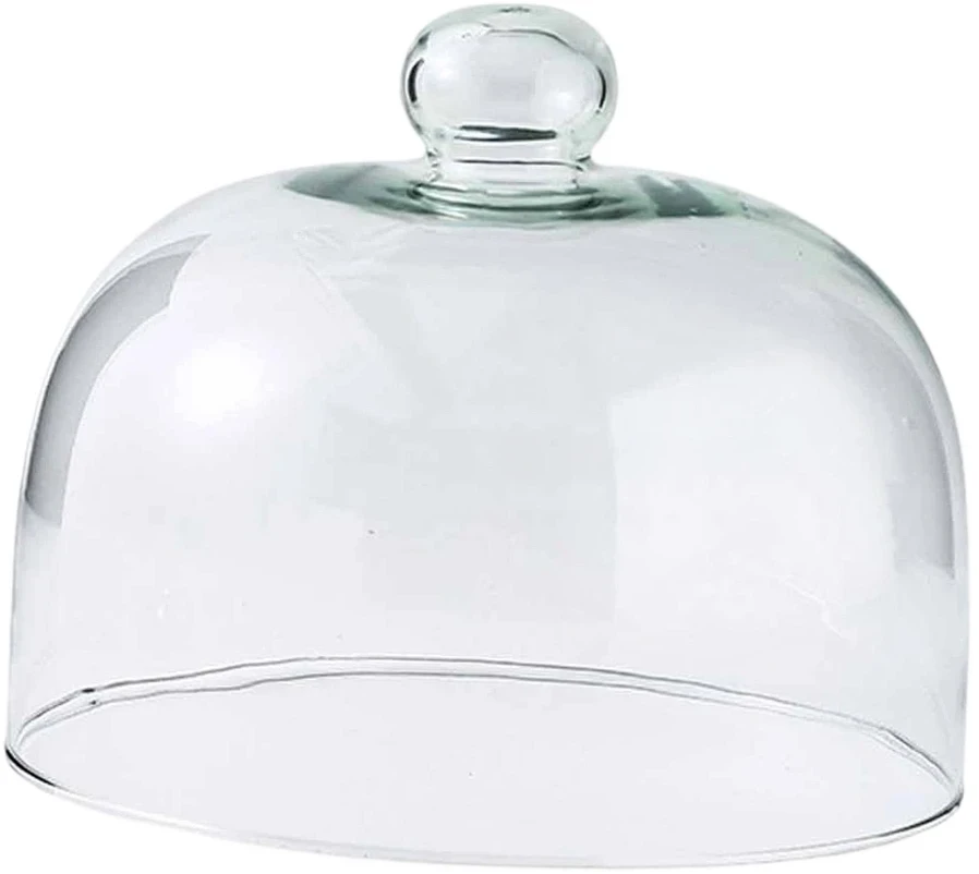 Bez Marki Szklana kopuła Osłona ciasta Pokrywka zabezpieczająca Wielokrotnego użytku Pyłoszczelne ciasto 18.5cmx22.5cm