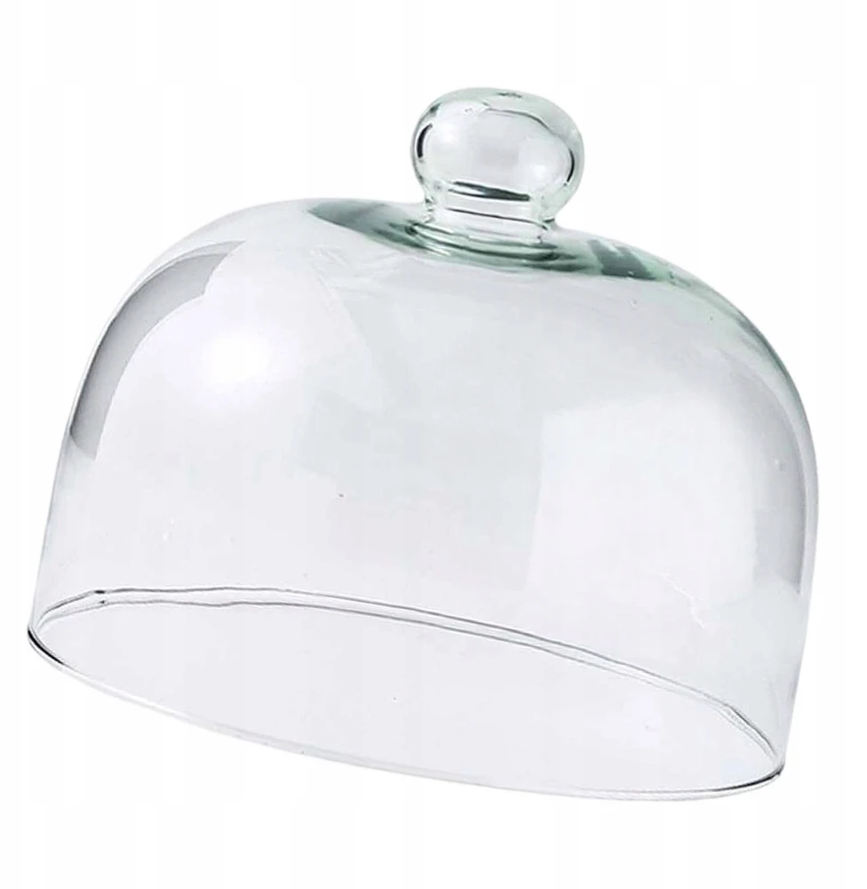 Bez Marki Szklana kopuła Osłona ciasta Pokrywka zabezpieczająca Wielokrotnego użytku Pyłoszczelne ciasto 18.5cmx22.5cm