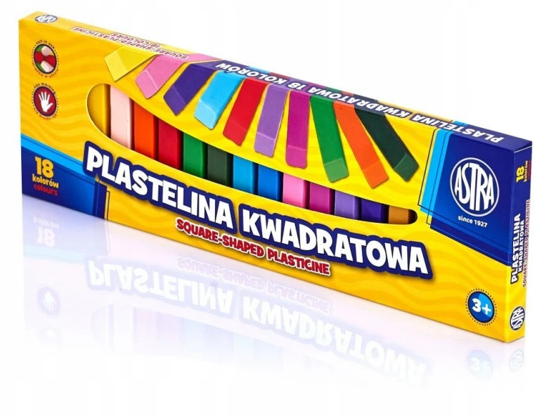 Bez Marki Szkolna PLASTELINA Dla Dzieci Do MODELARSTWA Komplet 18 Kolorów MIX Astra