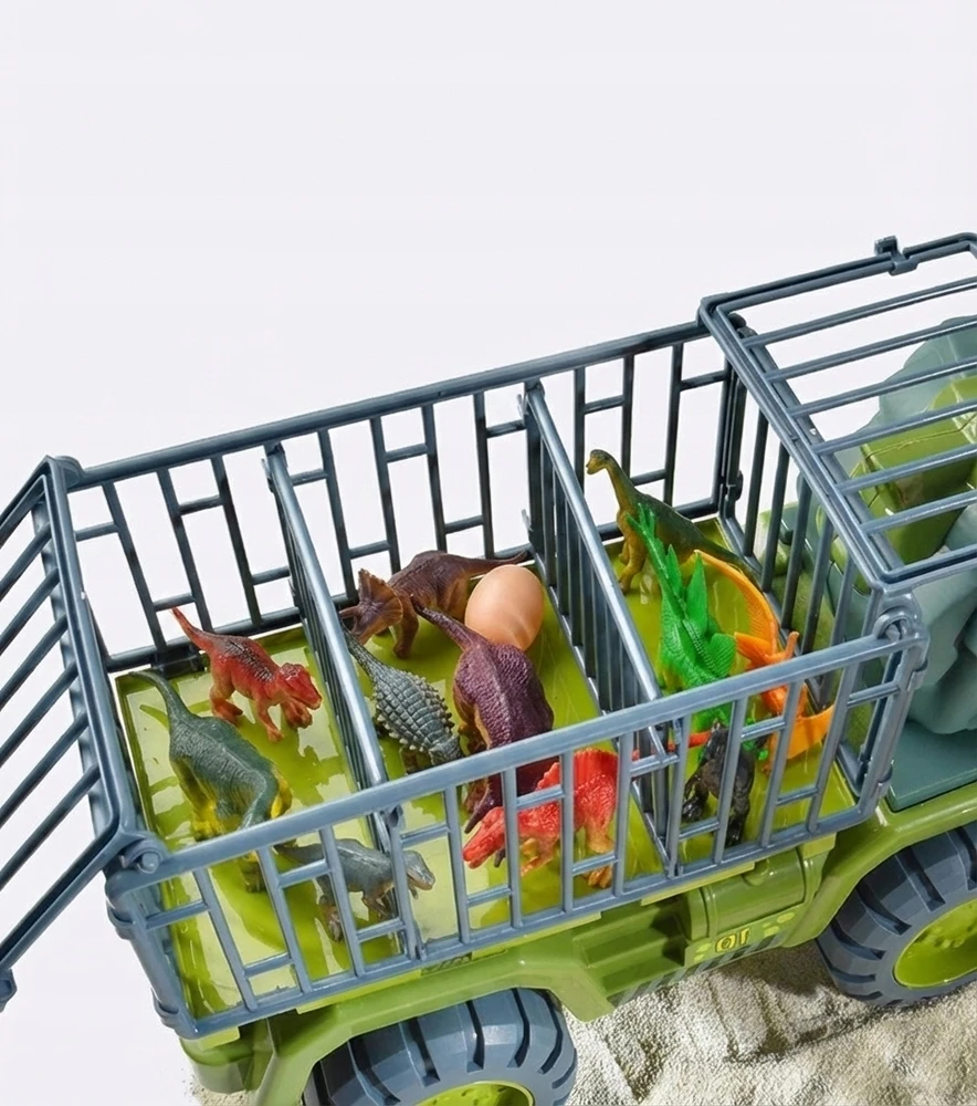 Bez Marki T-Rex Dinosaur Transporter Sunkvežimis didelis XXL + 15 figūrėlių + priedai