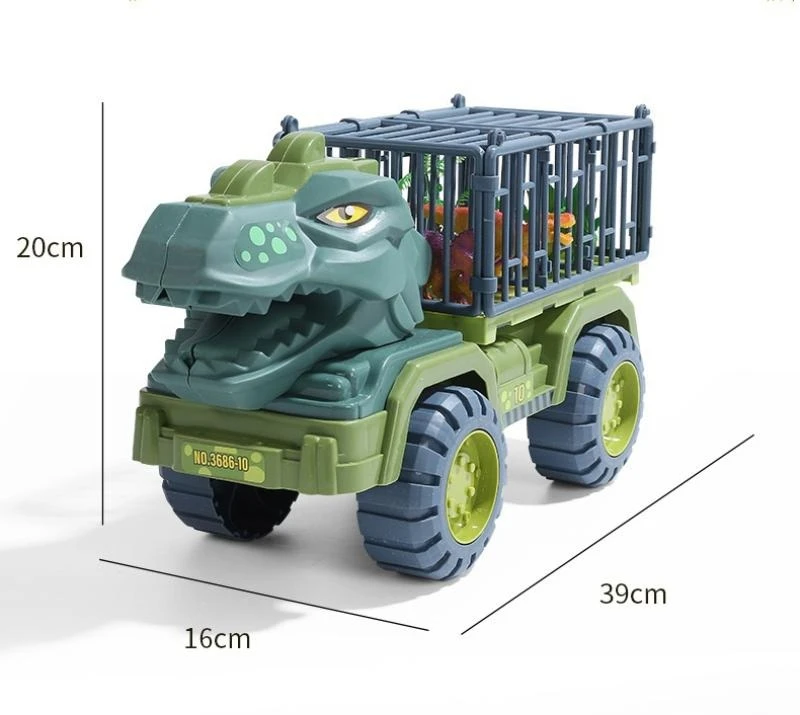 Bez Marki T-Rex Dinosaur Transporter Sunkvežimis didelis XXL + 15 figūrėlių + priedai
