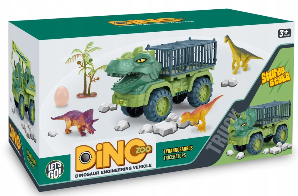 Bez Marki T-Rex Dinosaur Transporter Sunkvežimis didelis XXL + 15 figūrėlių + priedai