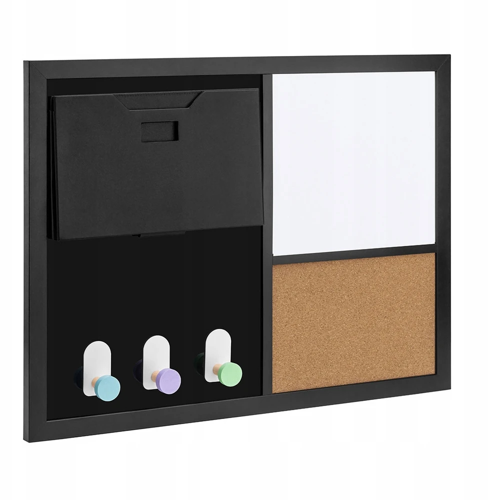 Spacetronik Bez Marki TABLICA MAGNETYCZNA SUCHOŚCIERALNA na magnesy 60x45 DO BIURA organizer