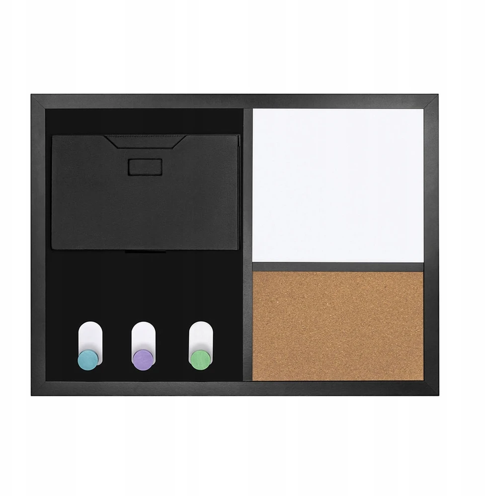 Spacetronik Bez Marki TABLICA MAGNETYCZNA SUCHOŚCIERALNA na magnesy 60x45 DO BIURA organizer