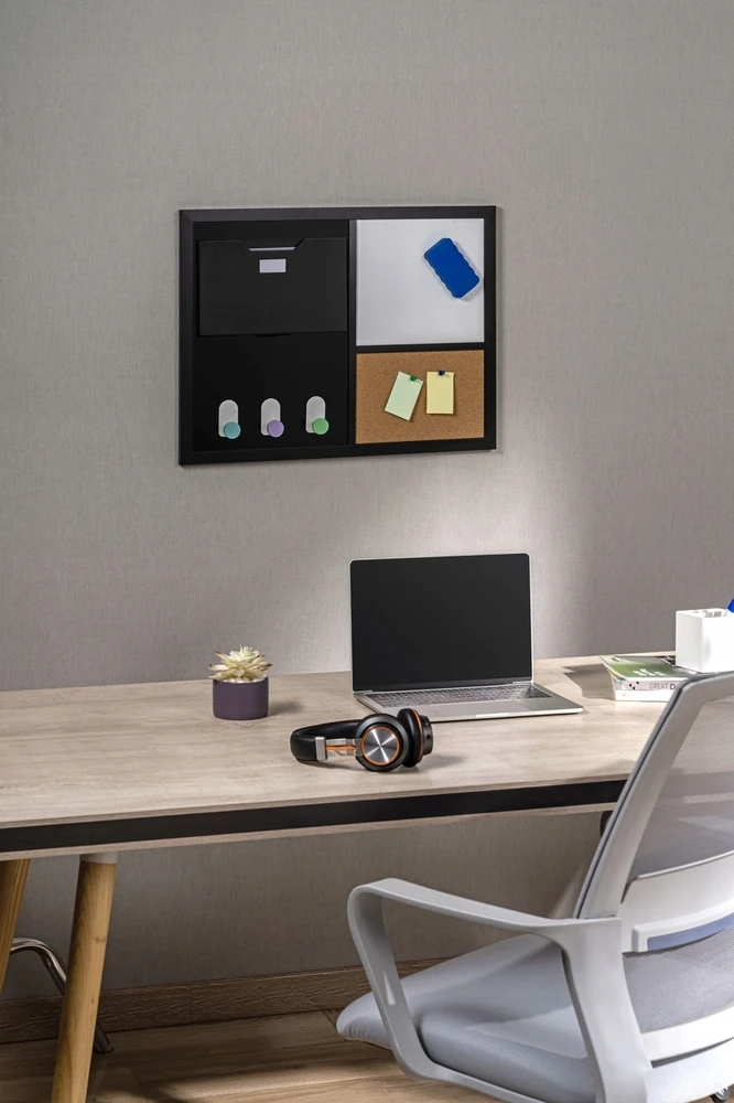 Spacetronik Bez Marki TABLICA MAGNETYCZNA SUCHOŚCIERALNA na magnesy 60x45 DO BIURA organizer