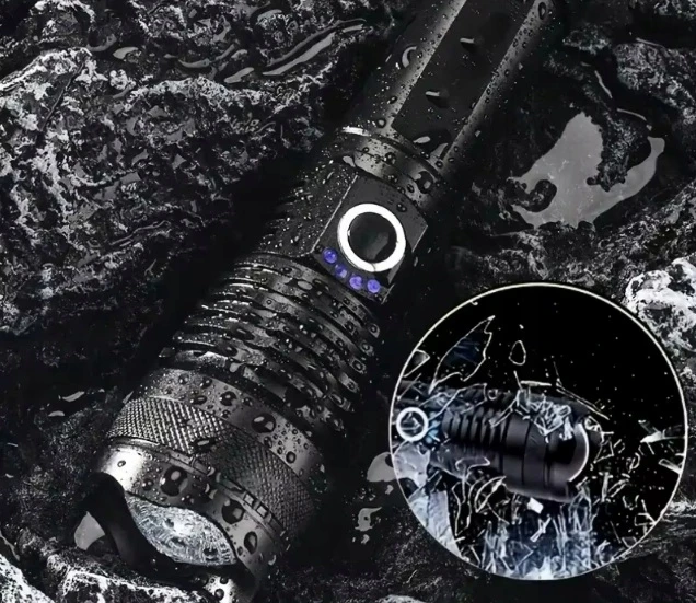 Bez Marki TAKTINIS LED BLYKŠTINĖS BATERIJAS ĮKRAUJAMOSIOS BATERIJOS USB KARINIS VANDENIŲ IŠLIEKIMAS