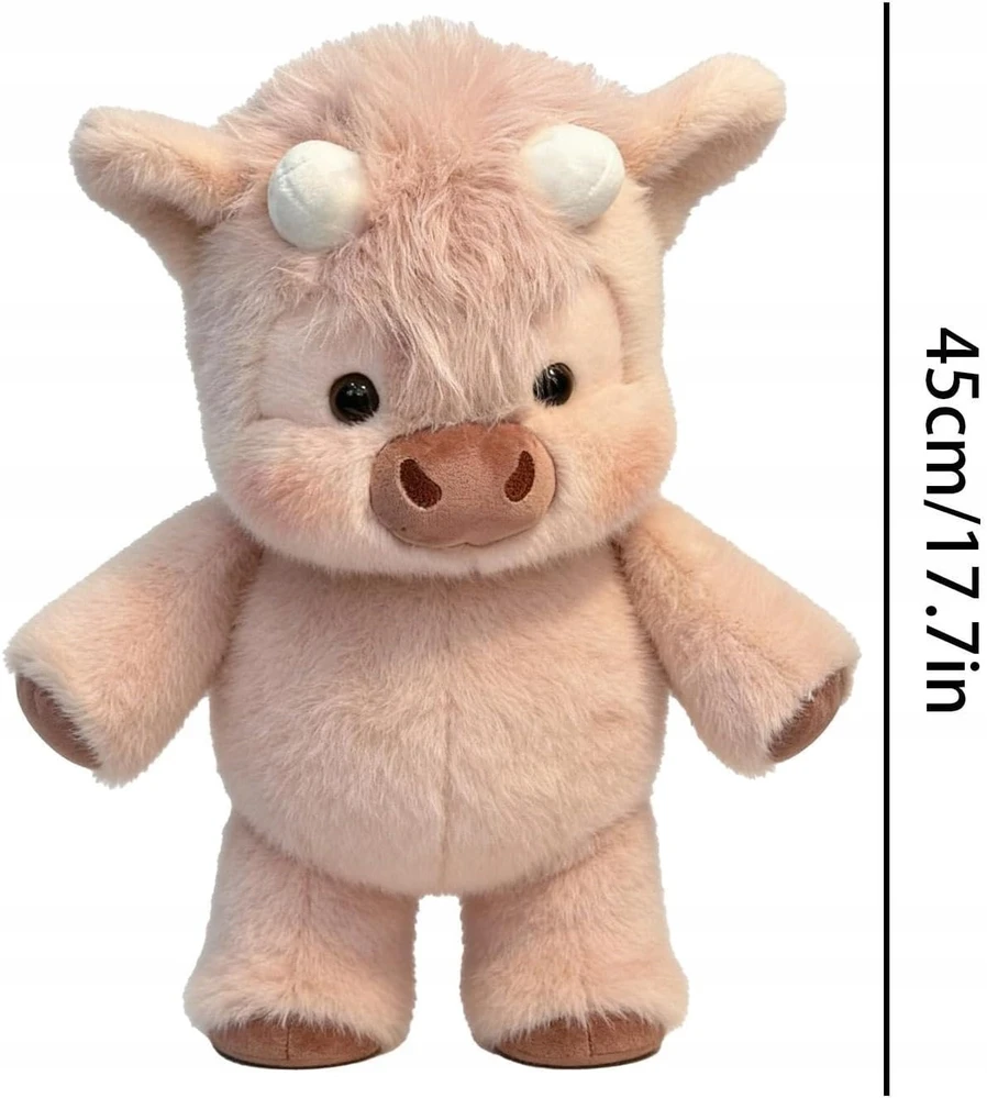 Bez Marki Talismanas karvė 45 cm pliušinis mielas žaislas Minkštas bėgimo žaislas vaikams