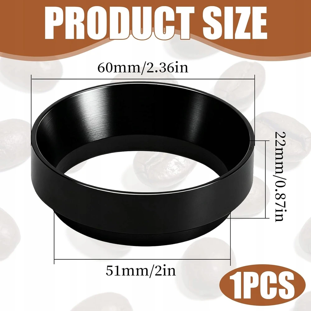 Bez Marki Tamper 51 MM KAVOS PRIEDAI ALIUMINIO Juodas PILTUVAS