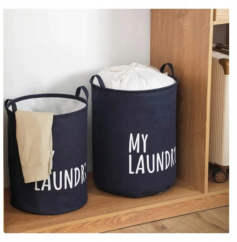 Bez Marki Tamsiai mėlynas KOSZ NA ZABAWKI - PRANIE - MY LAUNDRY - 40 x 50 CM