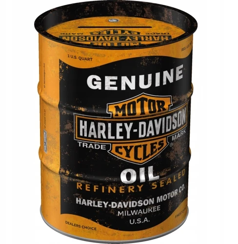 Bez Marki TAUPYKLĖ, NAFTOS STATINĖS »Harley-Davidson - Genuine Oil«,Nostalgic-Art