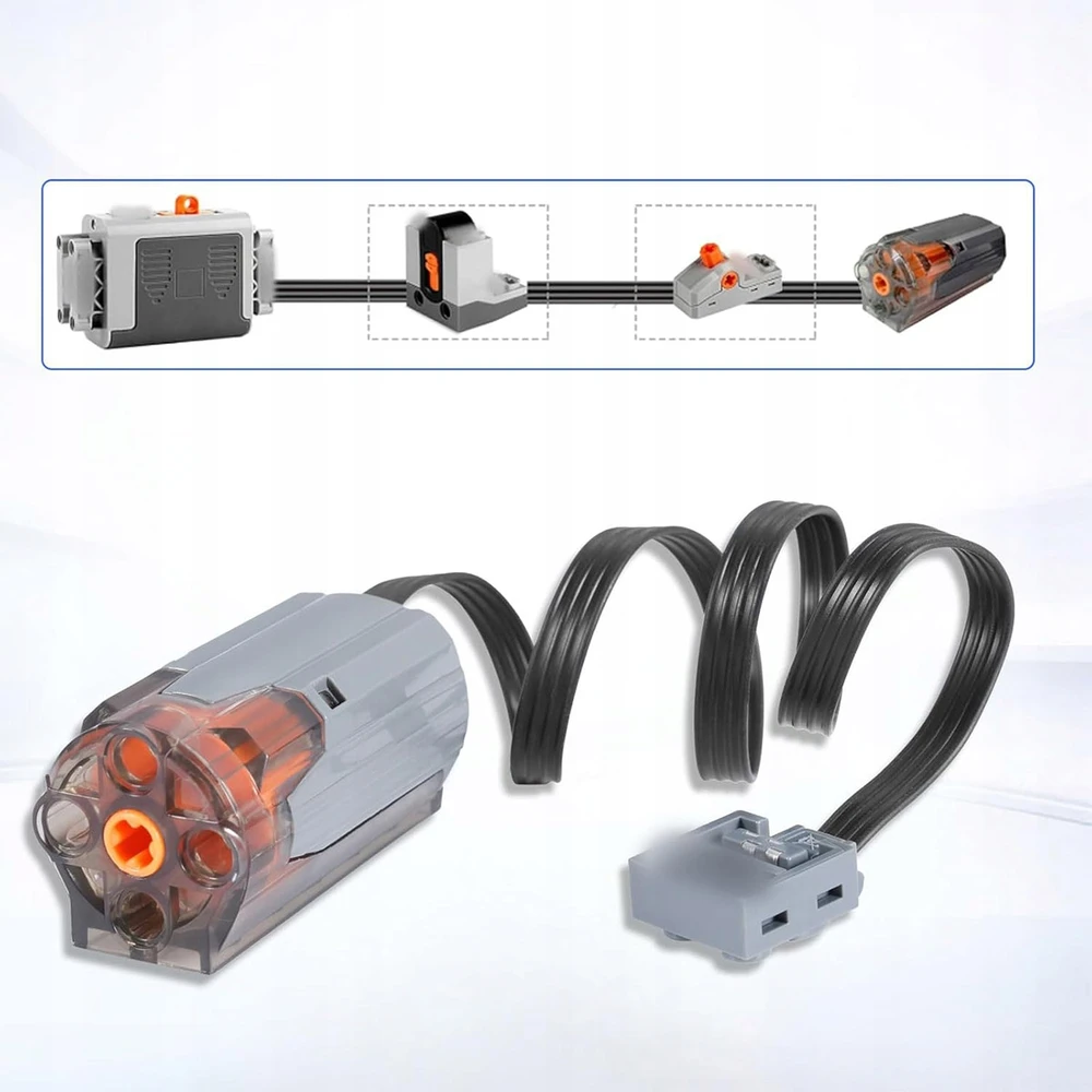 Bez Marki Technic Power Functions Variklio komplektui, 9 dalių rinkinys