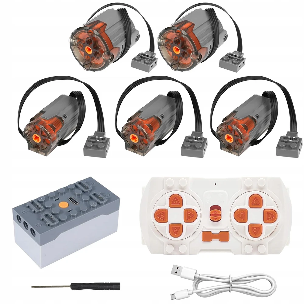 Bez Marki Technic Power Functions Variklio komplektui, 9 dalių rinkinys