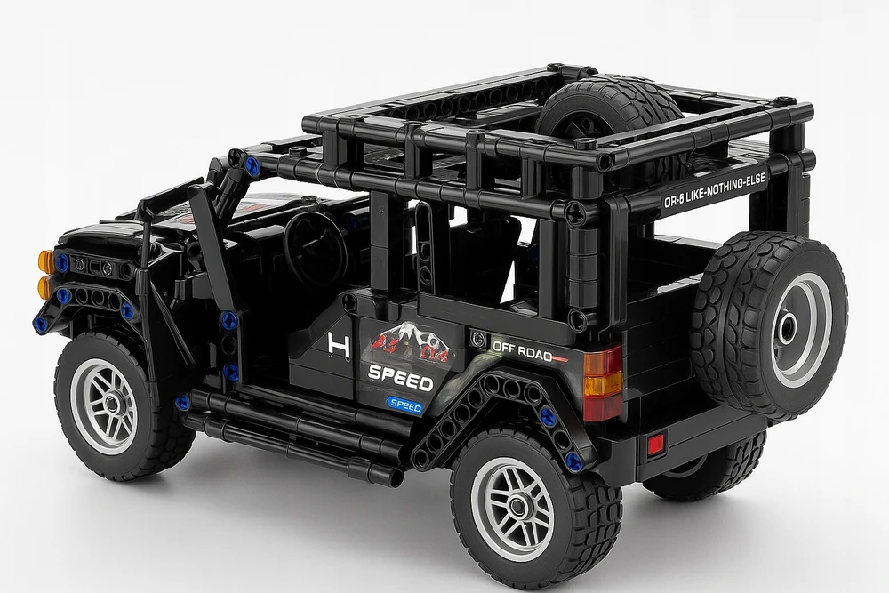 Bez Marki Technic SUV 4x4 Off Road blokai 909 el. „LeleBrother Hummer“ atgalinis diskas