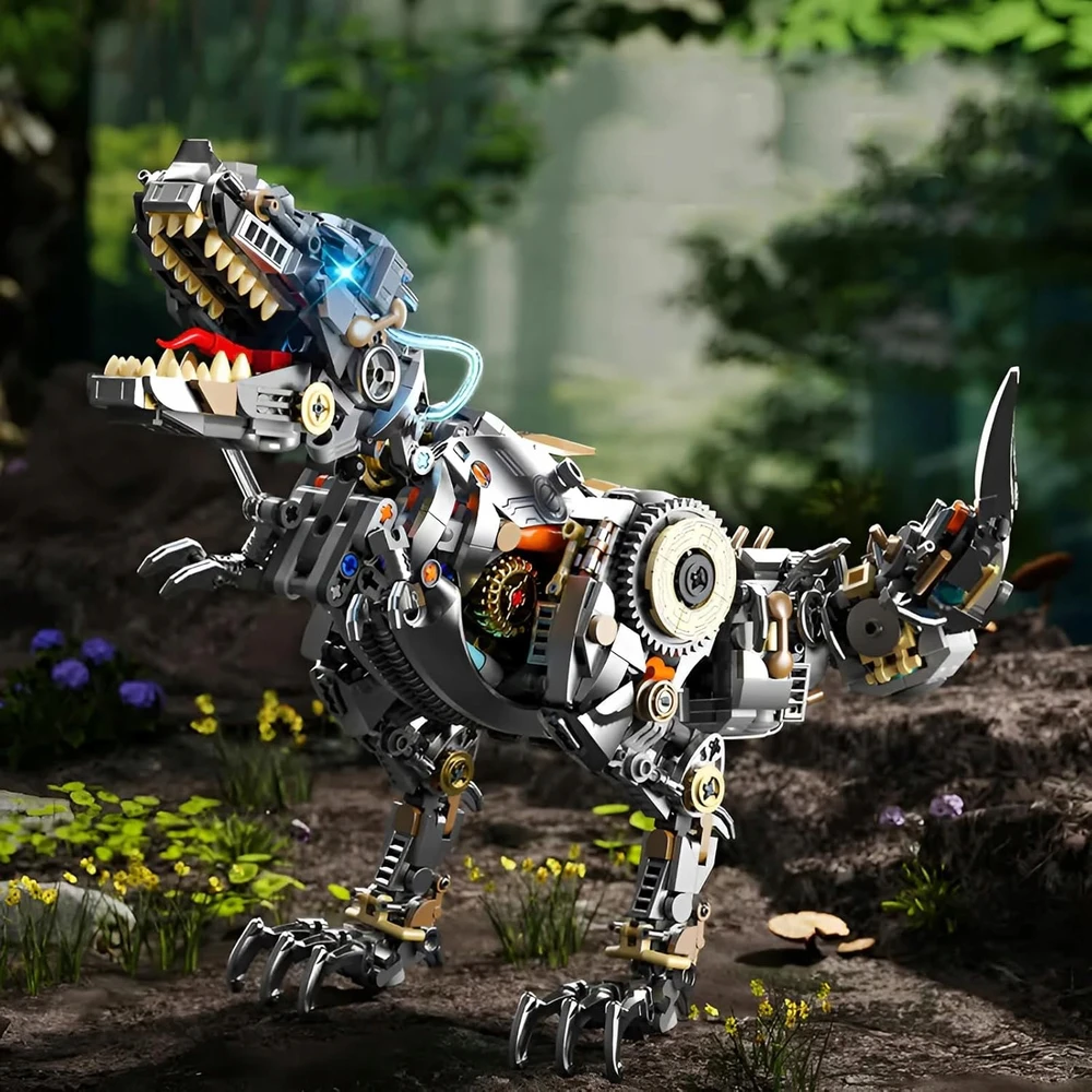 Bez Marki TECHNIKAS DINOZAURŲ ŽAISLŲ RINKINYS, TYRANNOSAUR REX, BLOKINIS ŽAISLAS
