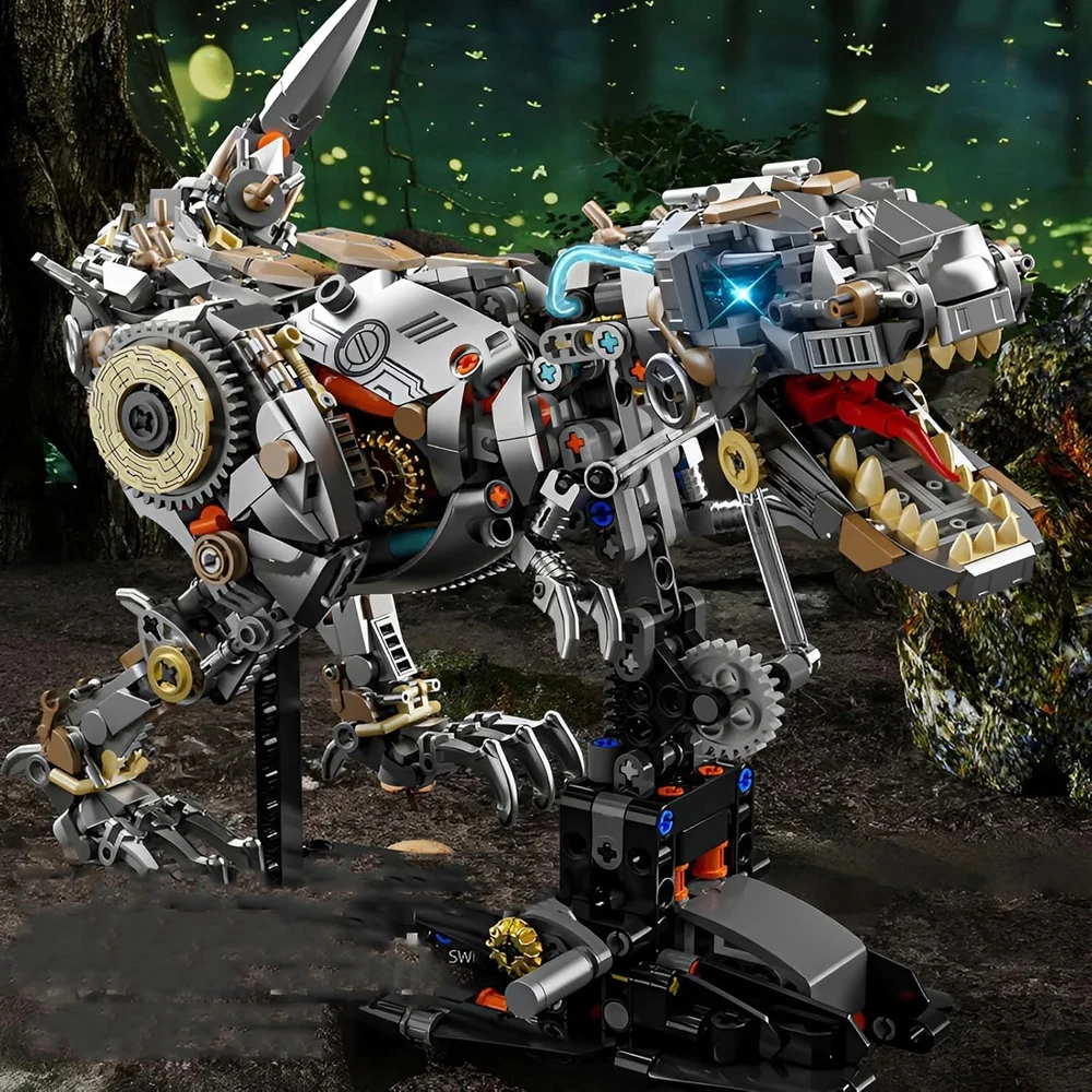 Bez Marki TECHNIKAS DINOZAURŲ ŽAISLŲ RINKINYS, TYRANNOSAUR REX, BLOKINIS ŽAISLAS