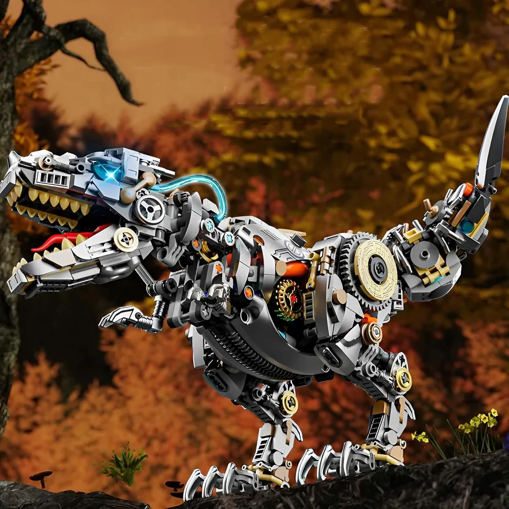 Bez Marki TECHNIKAS DINOZAURŲ ŽAISLŲ RINKINYS, TYRANNOSAUR REX, BLOKINIS ŽAISLAS