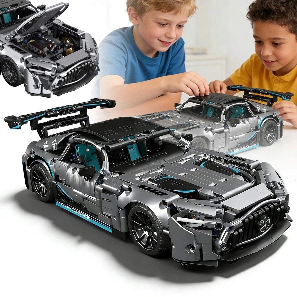 Bez Marki TECHNINIAI BLOKAI LENKINGINIO AUTOMOBILI 1466 AUTOMOBILIS MODELIS MOTORINGUM VENTILIATAMS
