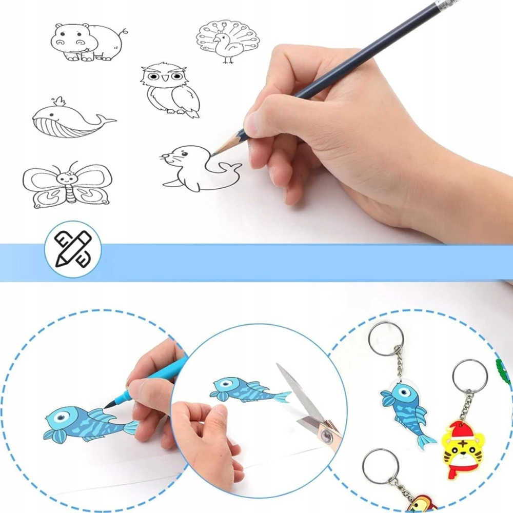 Bez Marki TERMĄ SUSUSIAMANTI PLĖVELĖ 192 ELEMENTAI PAPUOŠALŲ pakabučiams IR RAKTŲ pakabučiams KEPTI