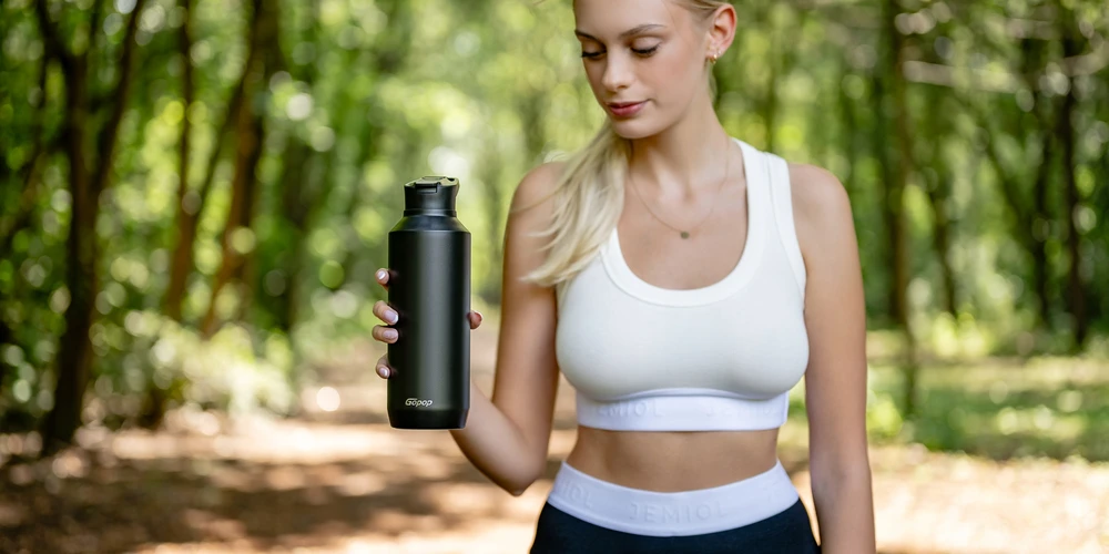 Bez Marki Terminis gertuvė Gopop Cool Portable 750 ml, juoda