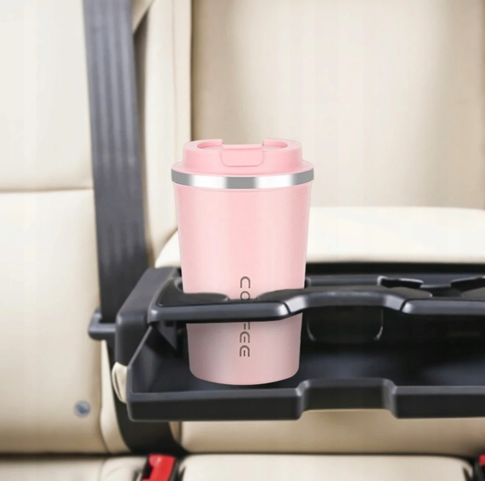 Bez Marki Terminis puodelis 450ml su Lcd ekranu, rodo temperatūrą, rožinis
