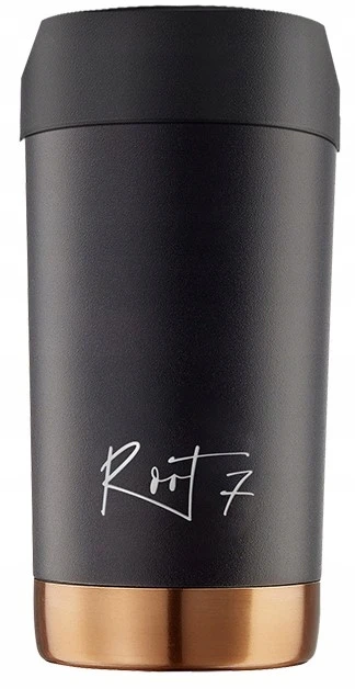 Bez Marki Terminis puodelis Root7 Vip Juodas Split, 360 ml, nerūdijantis plienas