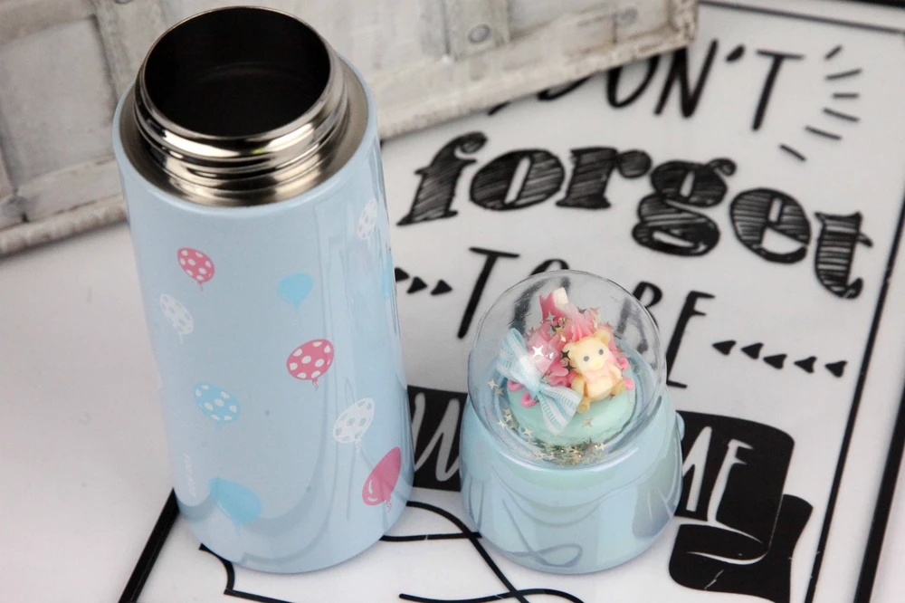 Bez Marki Termo puodelis "muffinka" persikų spalvos, 360ml
