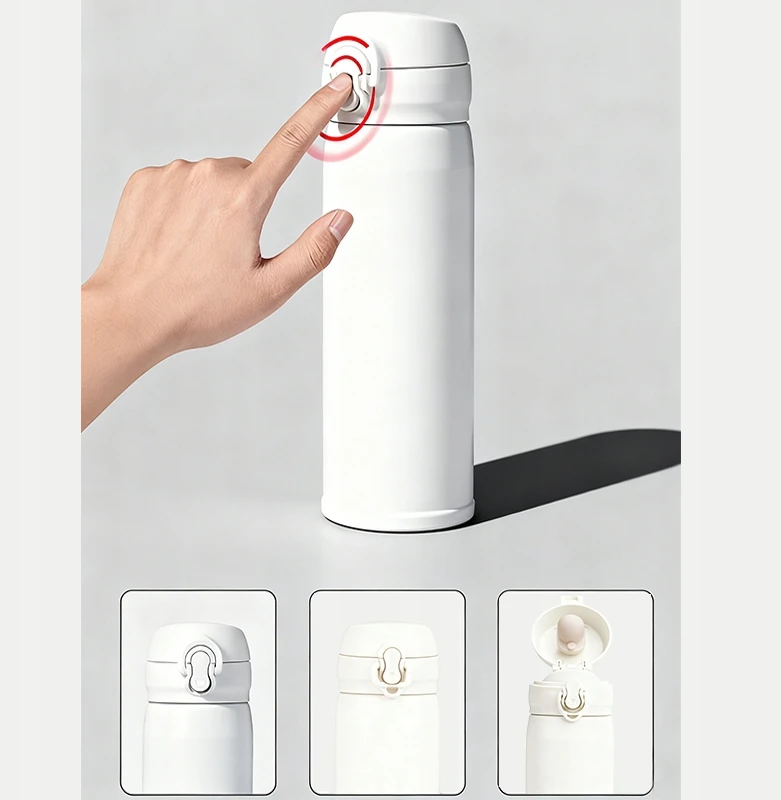 Bez Marki Termo puodelis su snapeliu, dvigubos sienelės, 500 ml